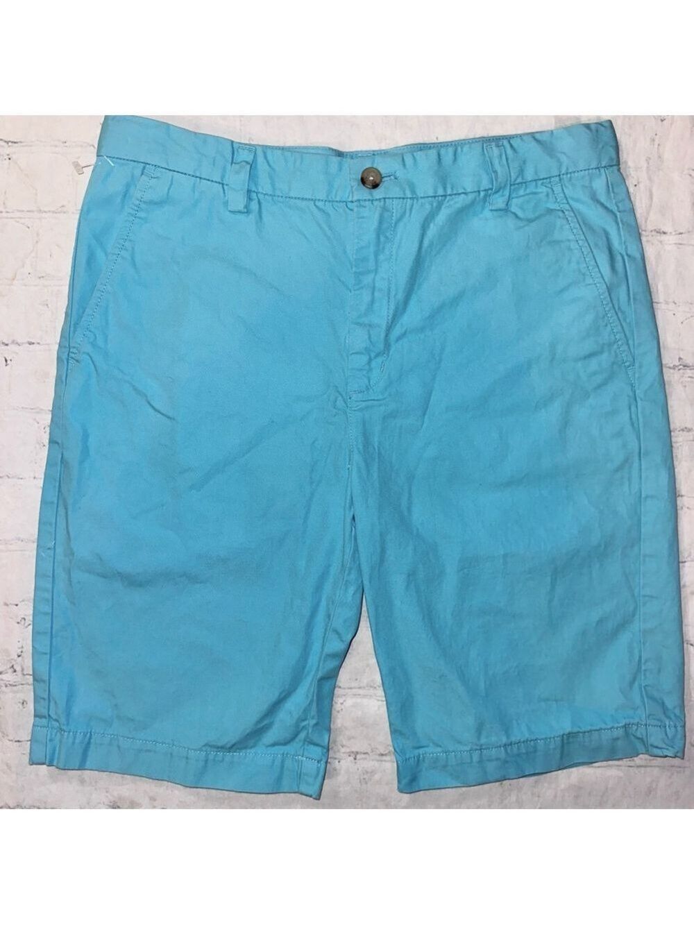 NWOT Boys Size 16 Vineyard Vines Long Leg Shorts Aqua Blue